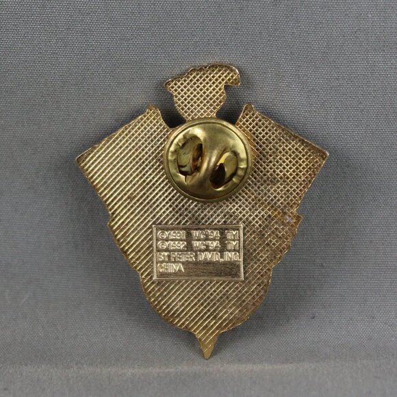 1994 Soccer World Cup Pin - Team Norway Dual Flag by Peter David - Metal Pin - Picture 2 of 3